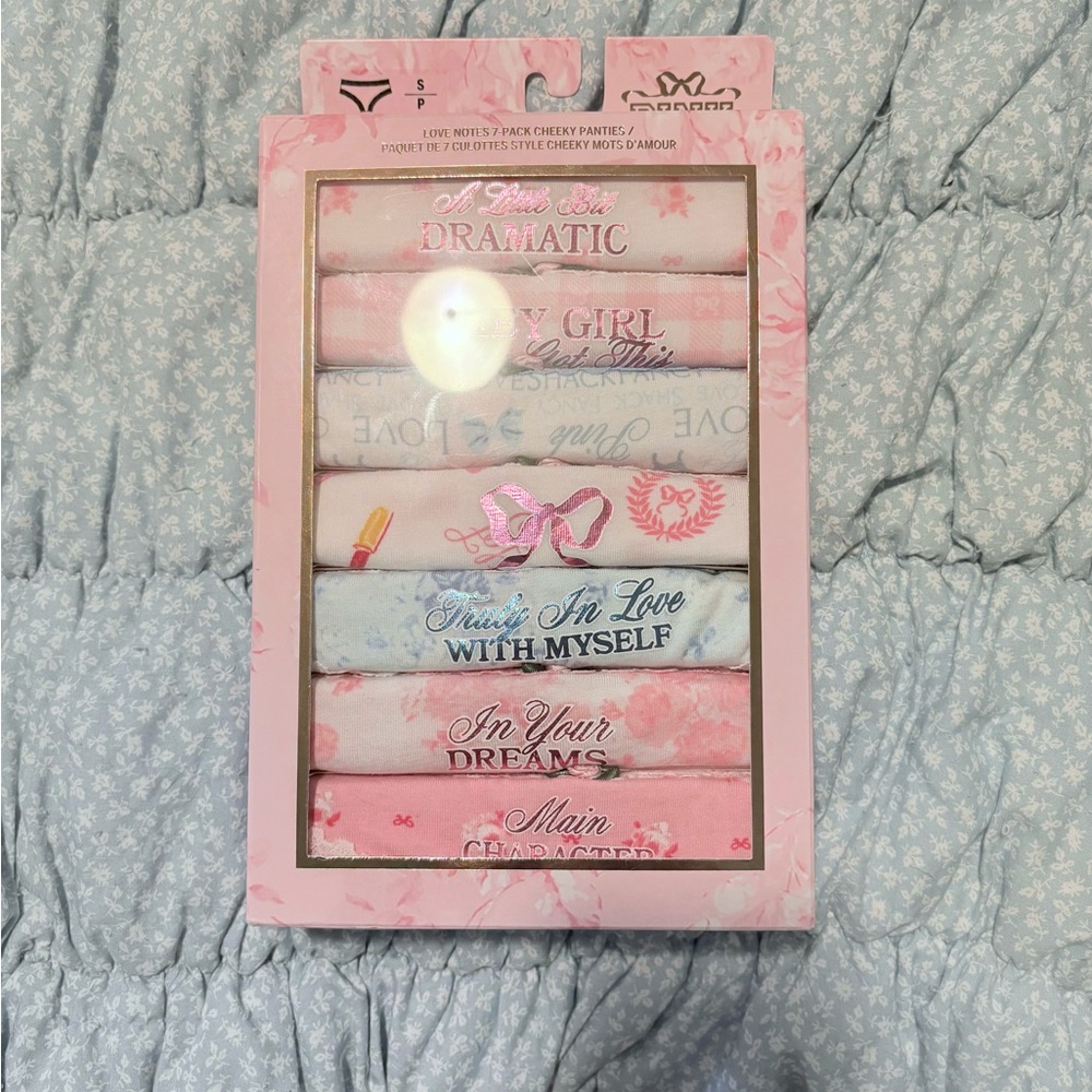 LoveShackFancy Pink cheeky Panties Set